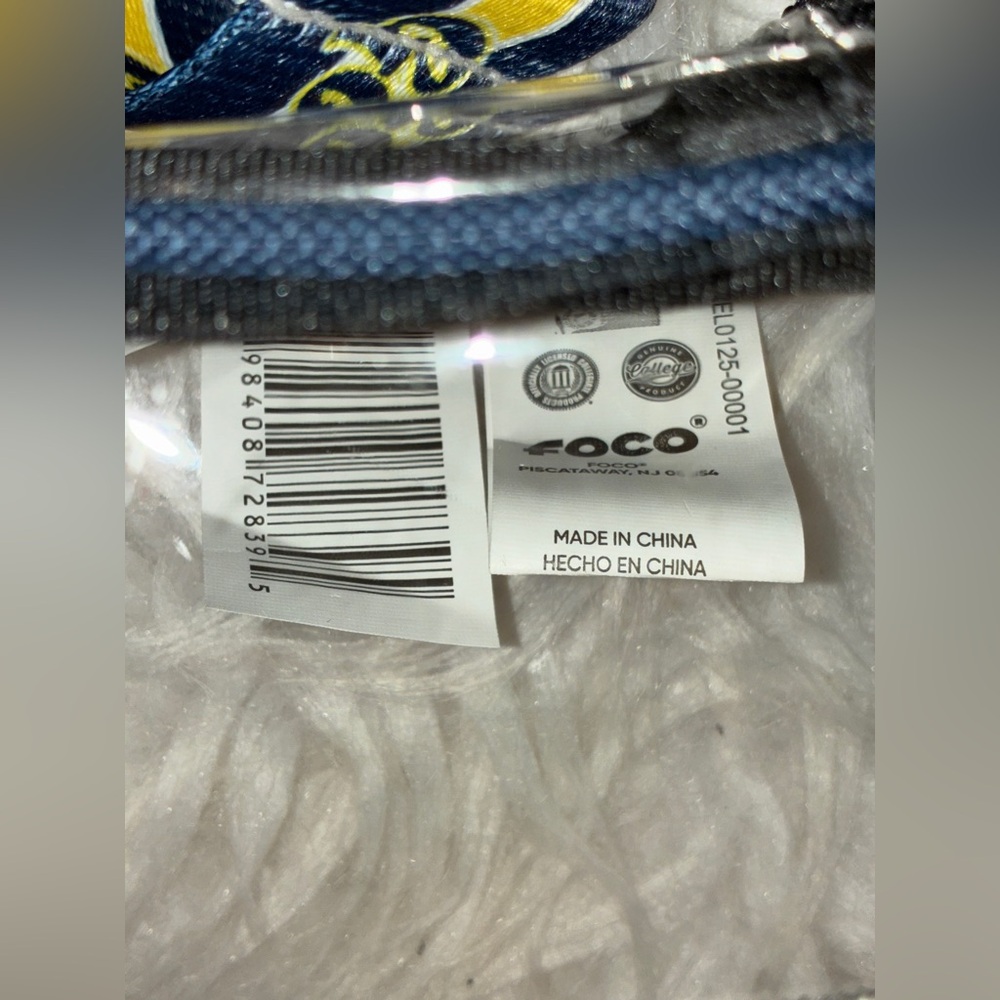 Michigan Wolverines Team Stripe Clear Crossbody Bag - Picture 3 of 8